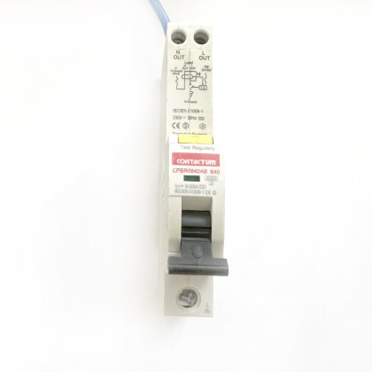 Contactum CPBR0640AB B40 40A 40 Amp 30mA RCBO Circuit Breaker Type A